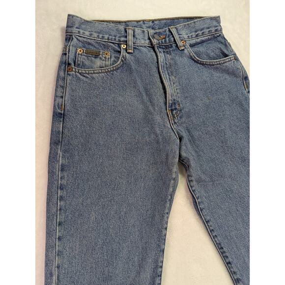 Calvin Klein Size 7 Ankle Jeans 100% Cotton Stone Wash High Rise VTG 90s - Picture 3 of 16